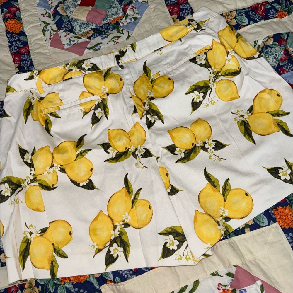 Lane Bryant Lemon Print Women's Shorts - Picture 9 of 14
